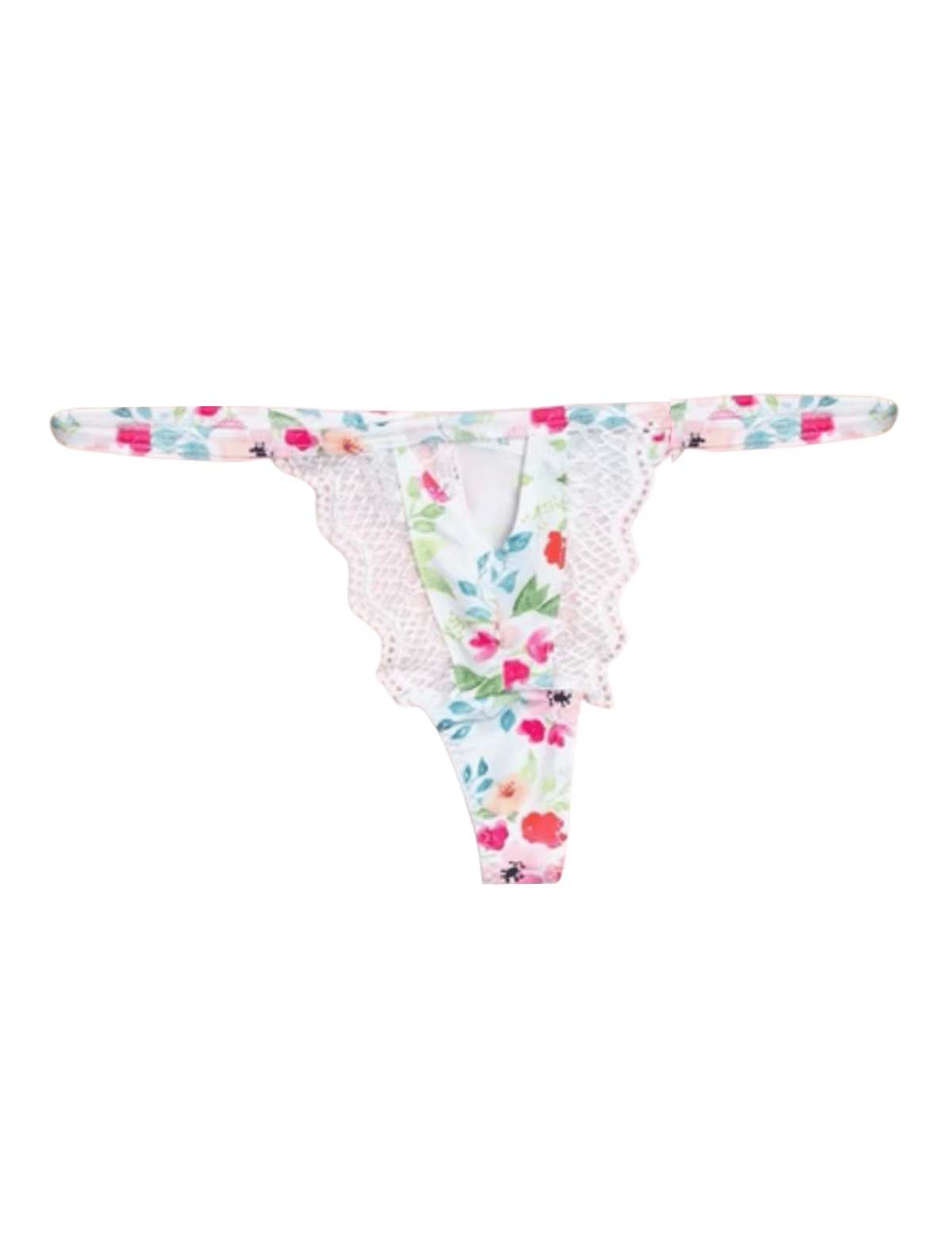Painted Floral Peek-a-Boo Thong – Knotty USA