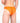 Orange Scalloped-Lace Thong